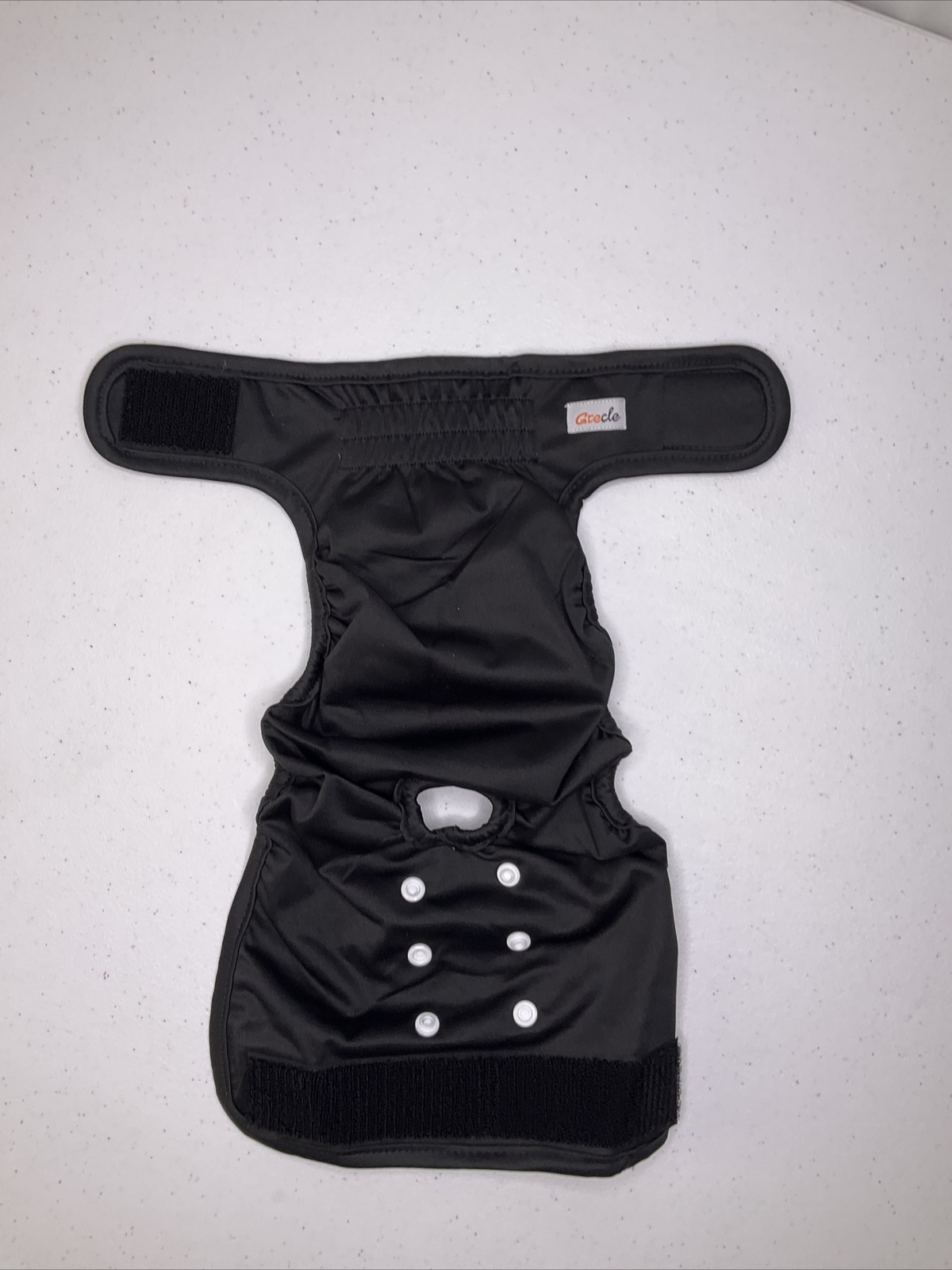 Grecle Pet Diaper Washable Reusable High Absorbency Black Sz Medium (1)