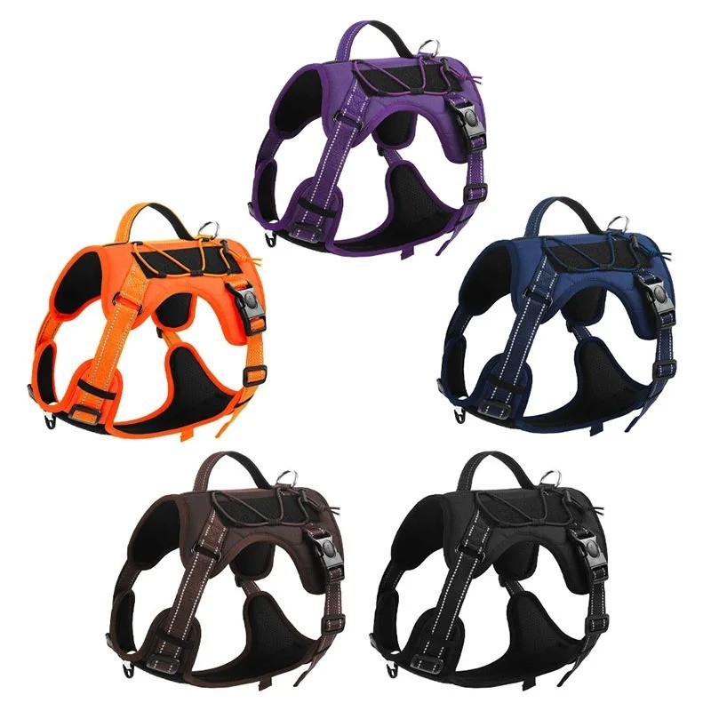 No Pull Dog Pet Harness Adjustable Control Vest Dogs Reflective S M L XL