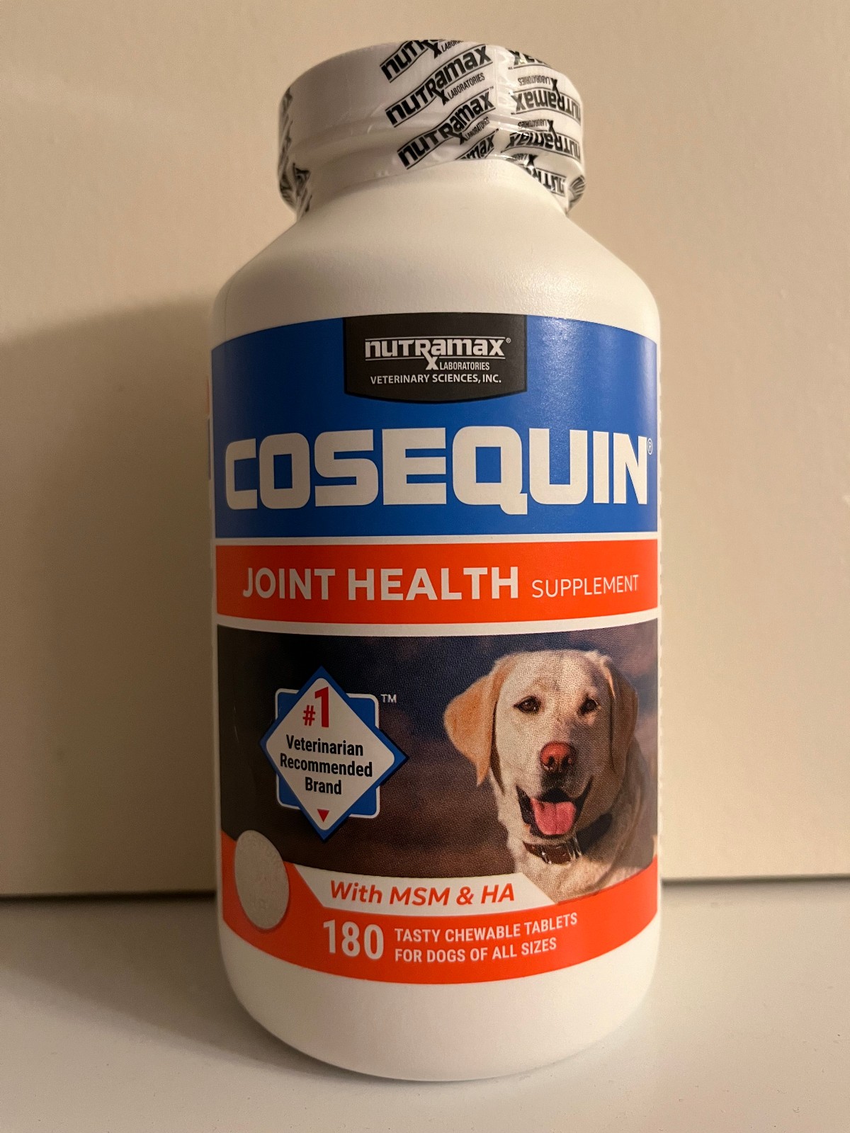Cosequin Nutramax MSM HA Joint Health Supplement for Dogs – 180 Chewable Tablets