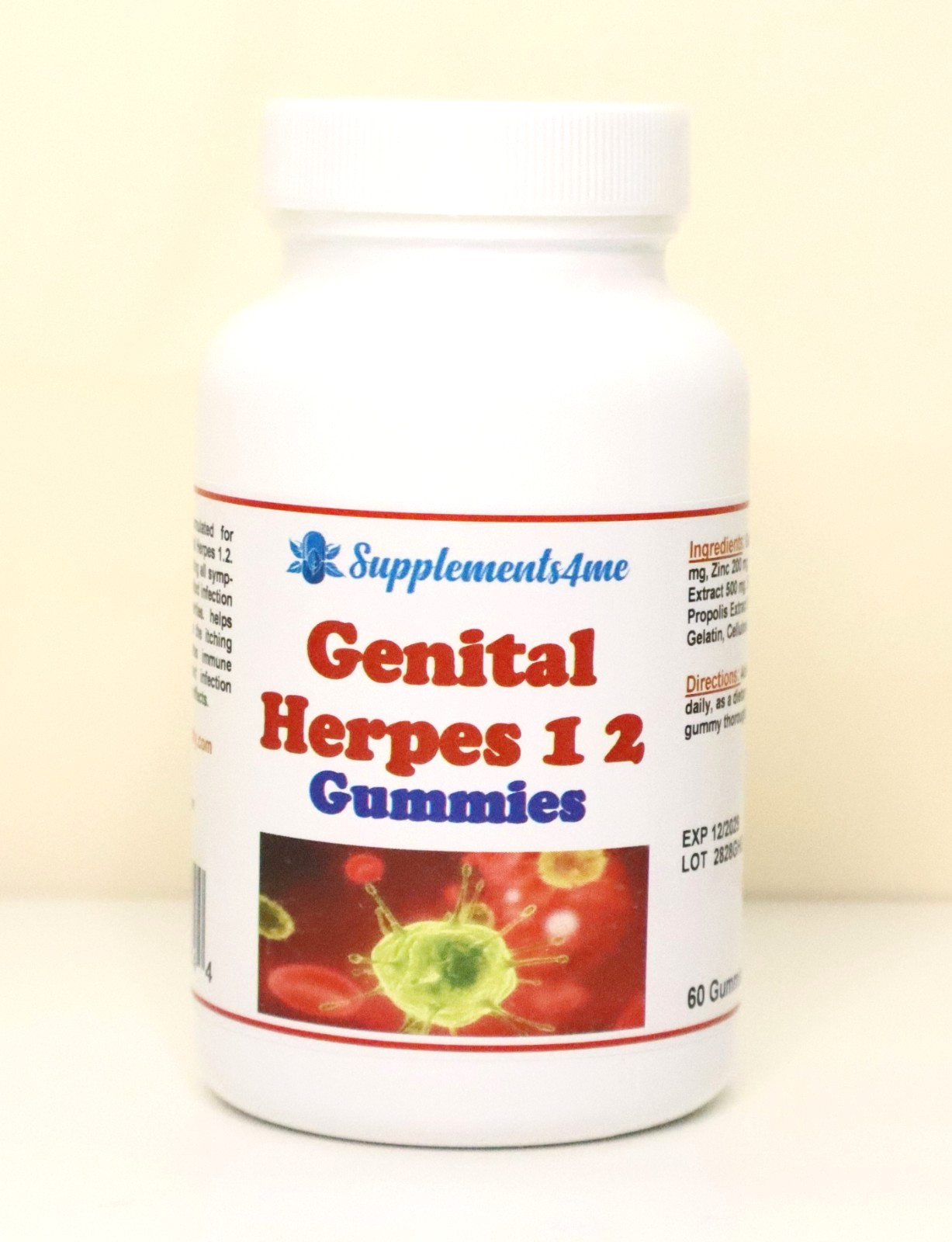 NATURALS HERBS FOR HERPES VIRUS 1 & 2 IN GUMMIES FOR EVERYBODY – MADE IN USA