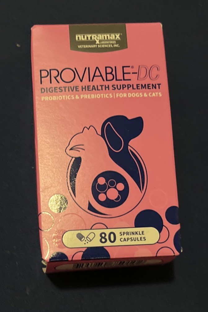 Nutramax Proviable – DC Probiotics for Dogs & Cats -80 sprinkle capsules