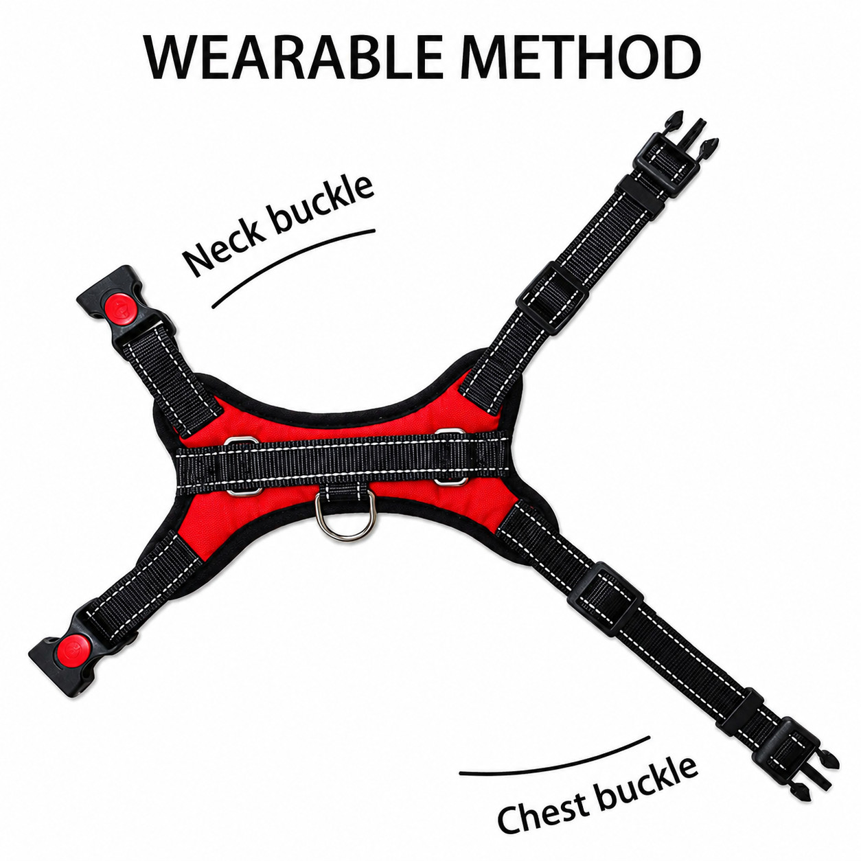 No Pull Dog Pet Harness Adjustable Control Vest Dogs Reflective XS S M Large XXL