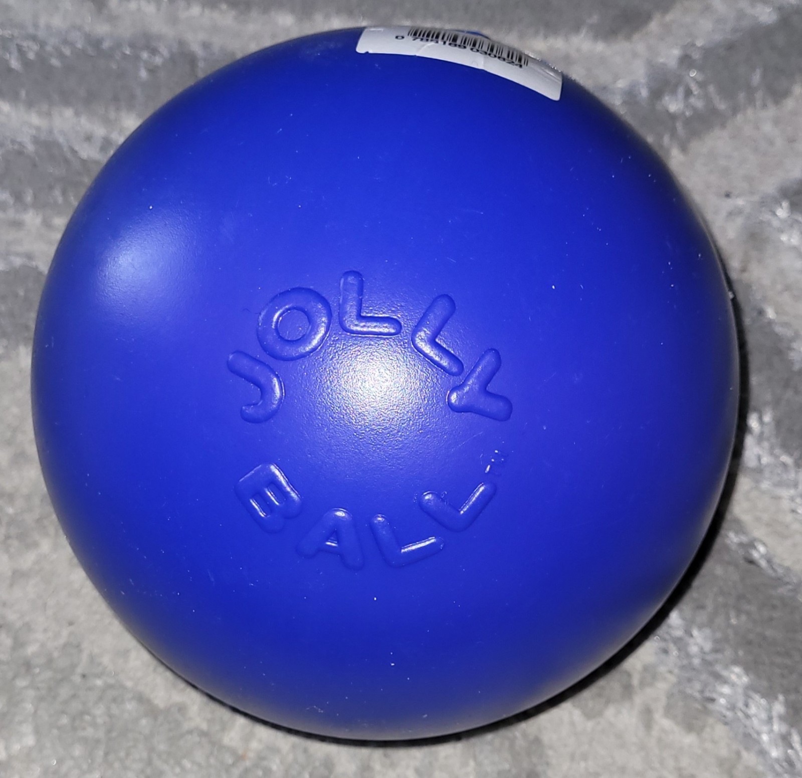 NEW Jolly Pets Push-N-Play Ball Blue 6 inch Hard Plastic Toy for Dogs