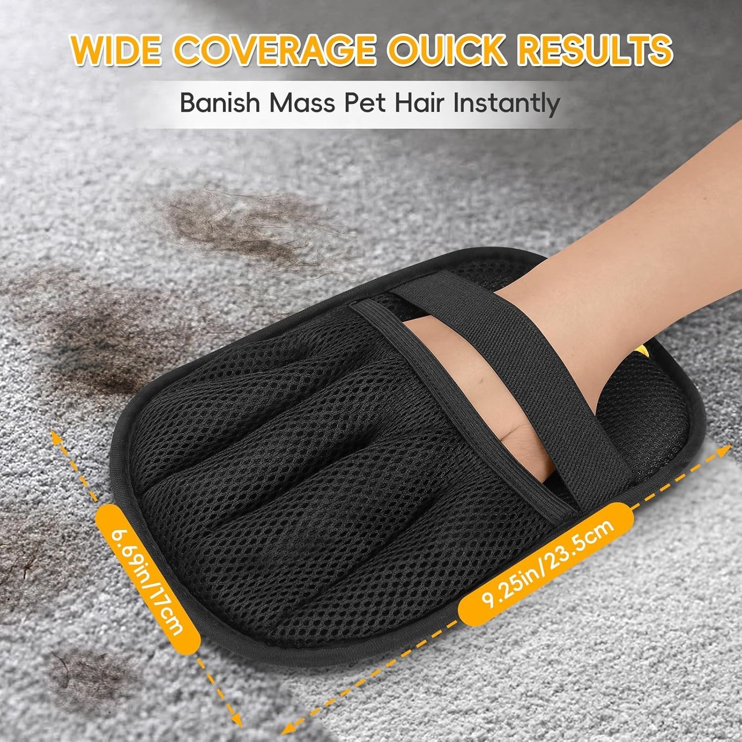 Pet Hair Remover Glove, Electrostatic Cat Dog Hair Remover Glove (2pcs)