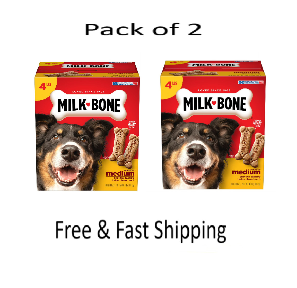 Milk-Bone Original Dog Biscuits, Medium Crunchy Dog Treats,8 lbs