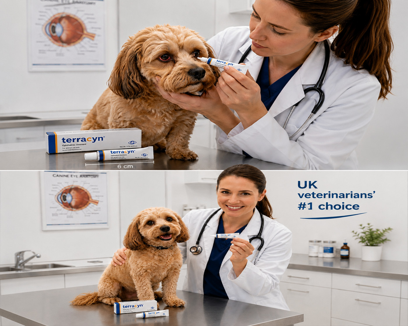 Pet Eye Care Cream for Cats, Dogs, Horses & Birds – Soothes Red/Watery Eyes, Lub