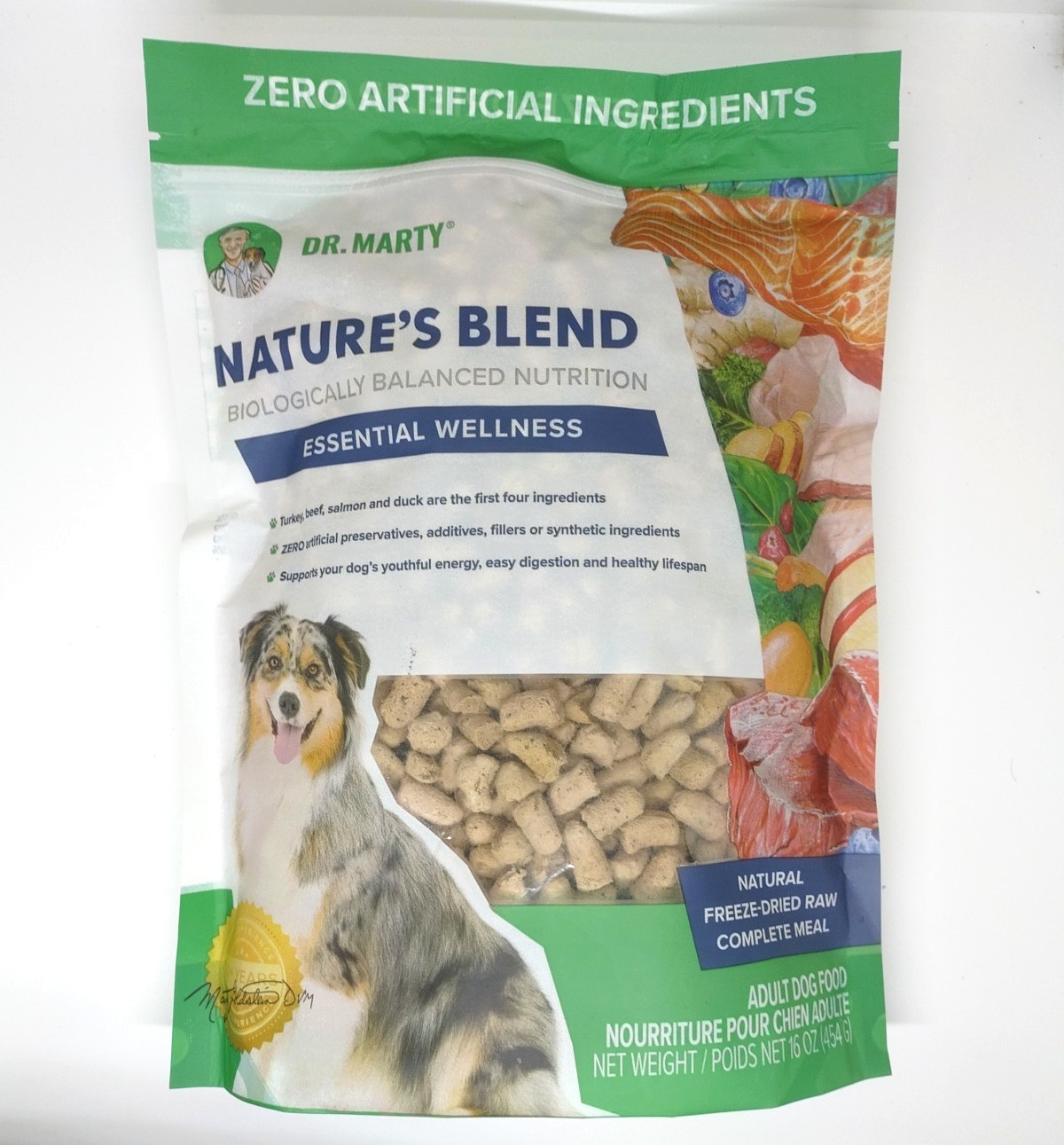 Dr Marty Nature’s Blend Freeze Dried Dog Food 16 OZ Essentials Wellness