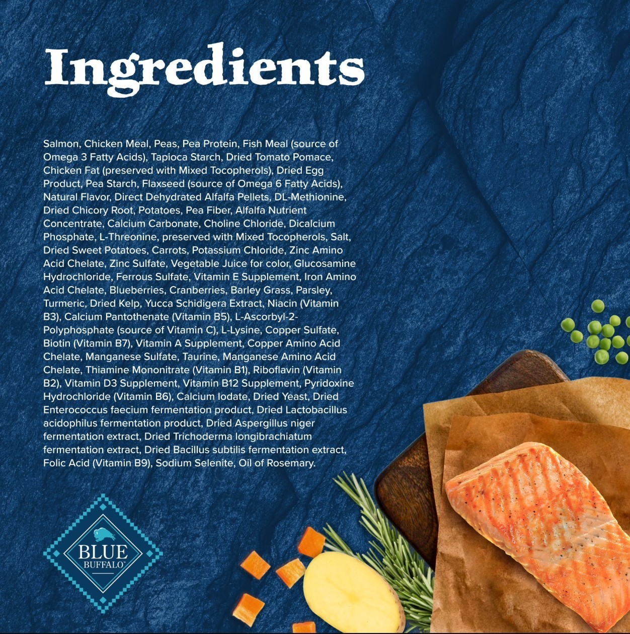 Blue Buffalo Wilderness Adult High-Protein Dry Dog Food Salmon Recipe, 13-lb Bag
