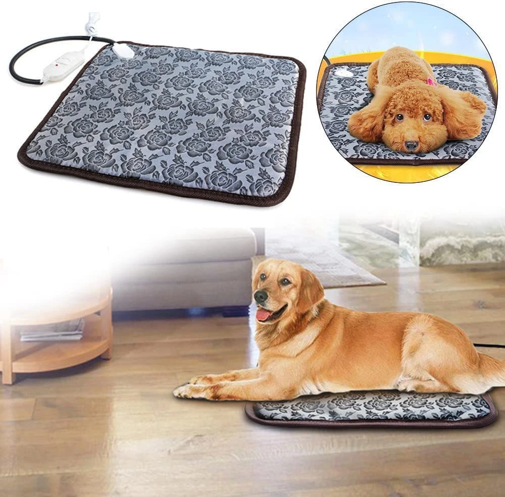 Waterproof Adjustable Pet Heating Pad for Cats Dogs Electric Heater Mat Warm Bed