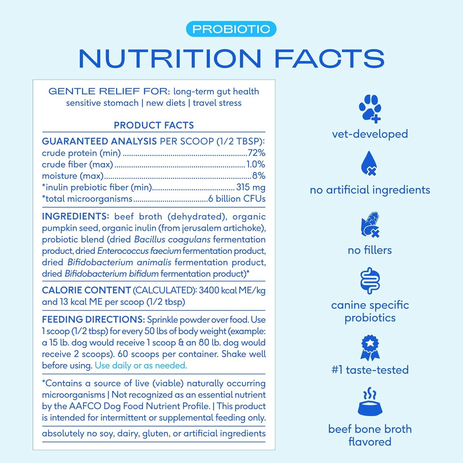 (2 PACK) Native Pet Probiotics for Dogs – EXPIRES 12/2026 – NEW SEALED