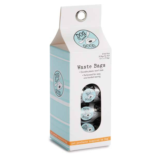 Dog is Good Replacement Dog Poop Waste Bags 8-Pack Carton Blush Pink or Black