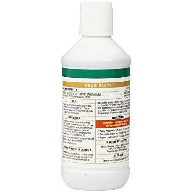 WormEze Liquid Wormer for Dogs and Cats – 8 fl. oz.