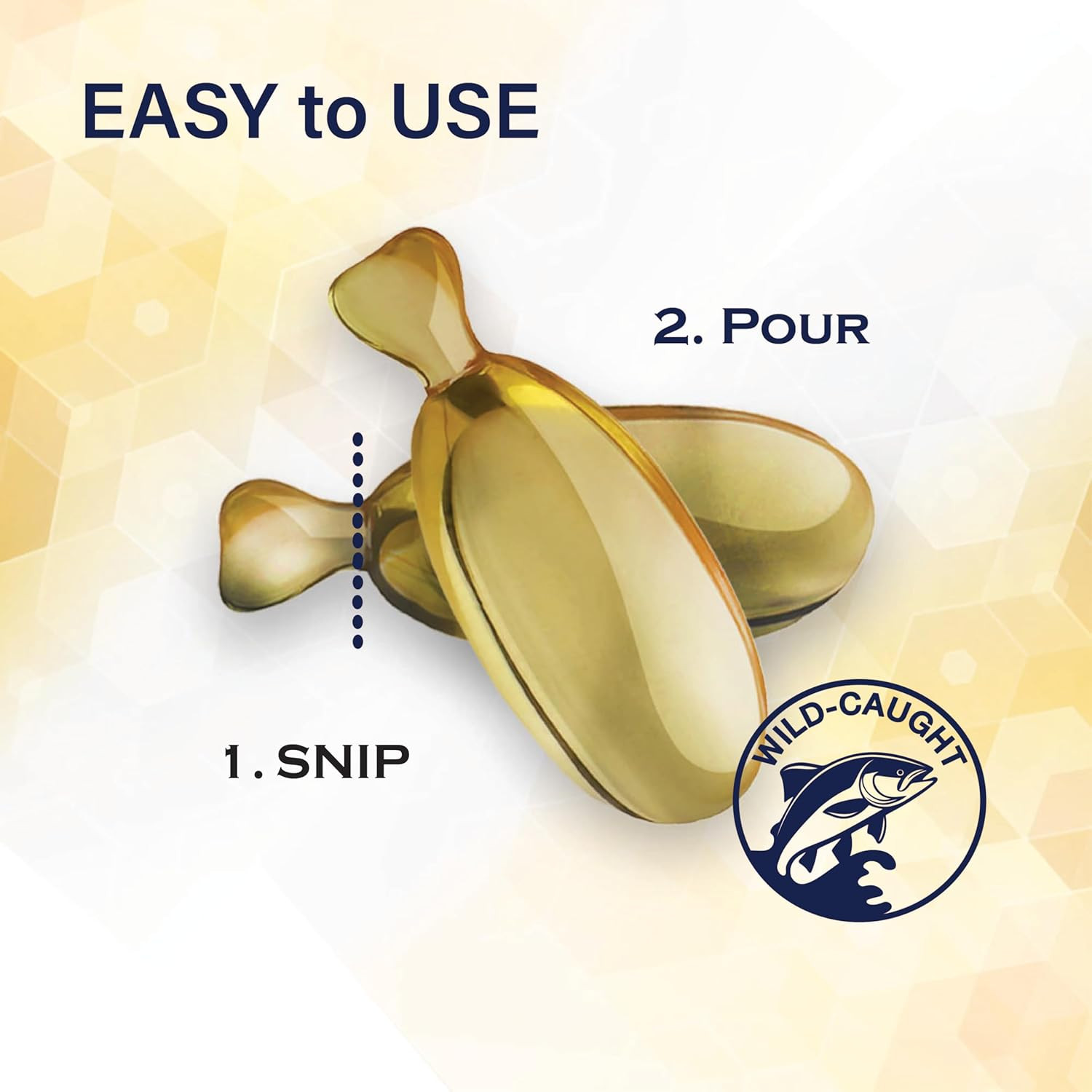 Omega Caps HP Snip Tips for Medium and Large Dogs High Potency EPA and DHA Maxim