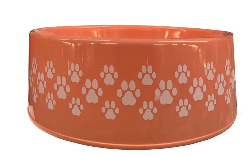 3Ct. Pet Dog Cat Food Feeding Water Dish Plastic Plate Bowl with Bones 9.75″