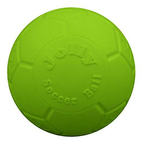 Jolly Pets Medium Soccer Ball Floating-Bouncing Dog Toy, 6 inch Diameter, Apple