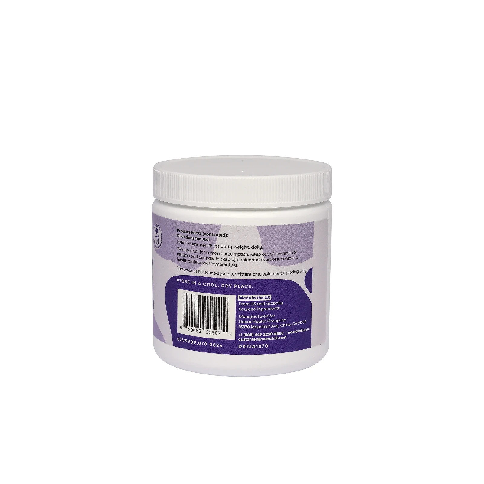 Noora Dog Skin & Coat Supplement for Shiny Coat Healthy Skin Omega Chews