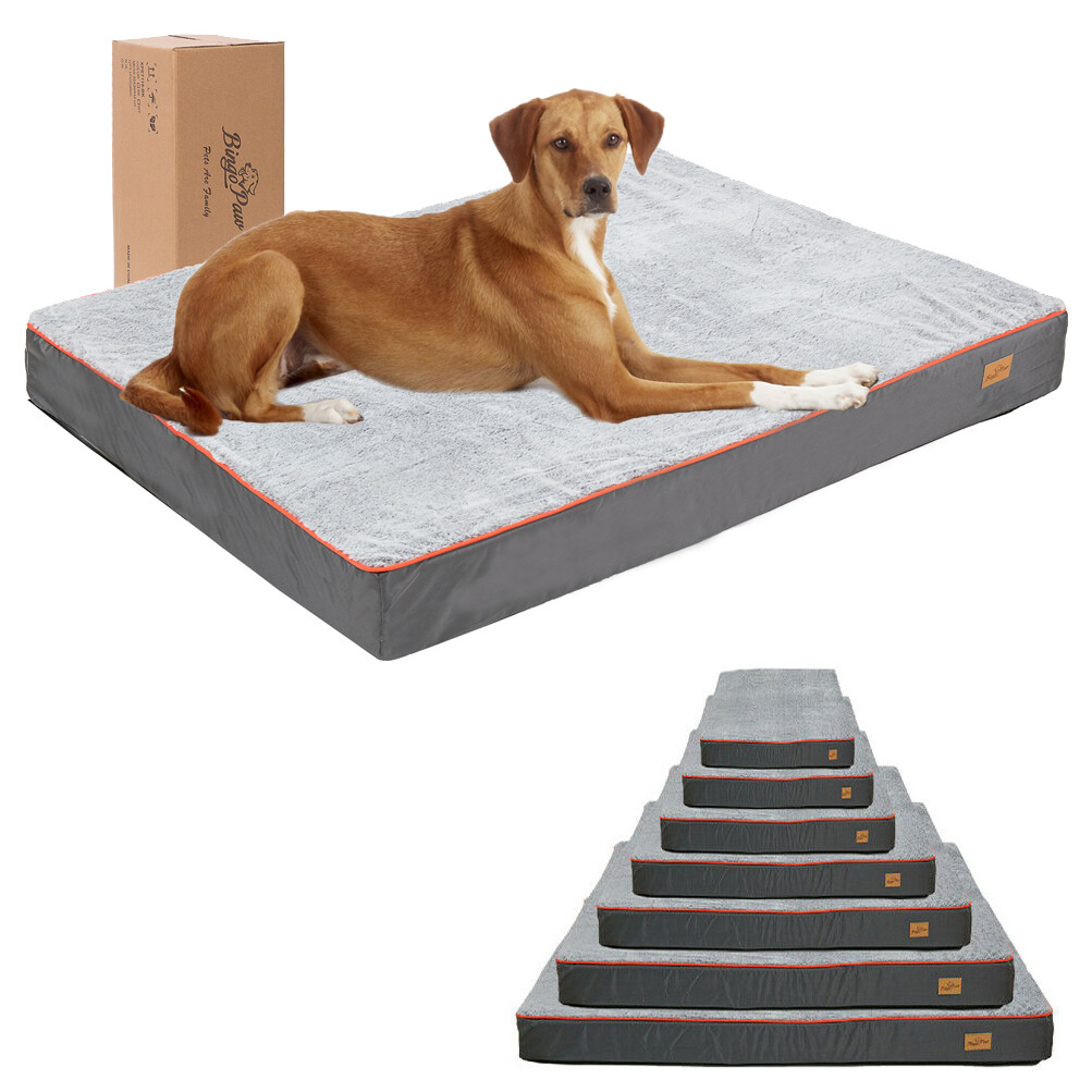 L-XXXL Extra Large Pet Bed Plush Mattress Heavy Duty Orthopedic Dog Bed Washable