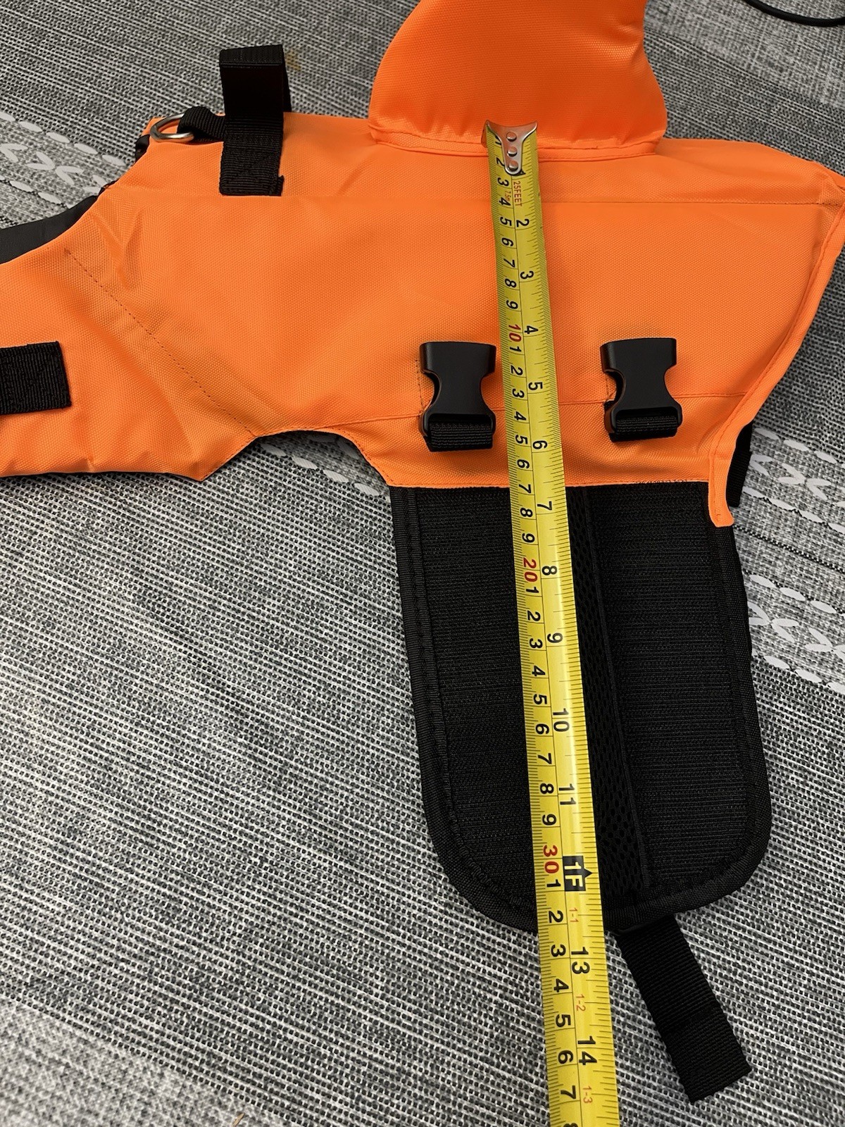 Dog Cat Life Jacket Swimming Safety Vest Pull Handle High Visibility Medium Ne