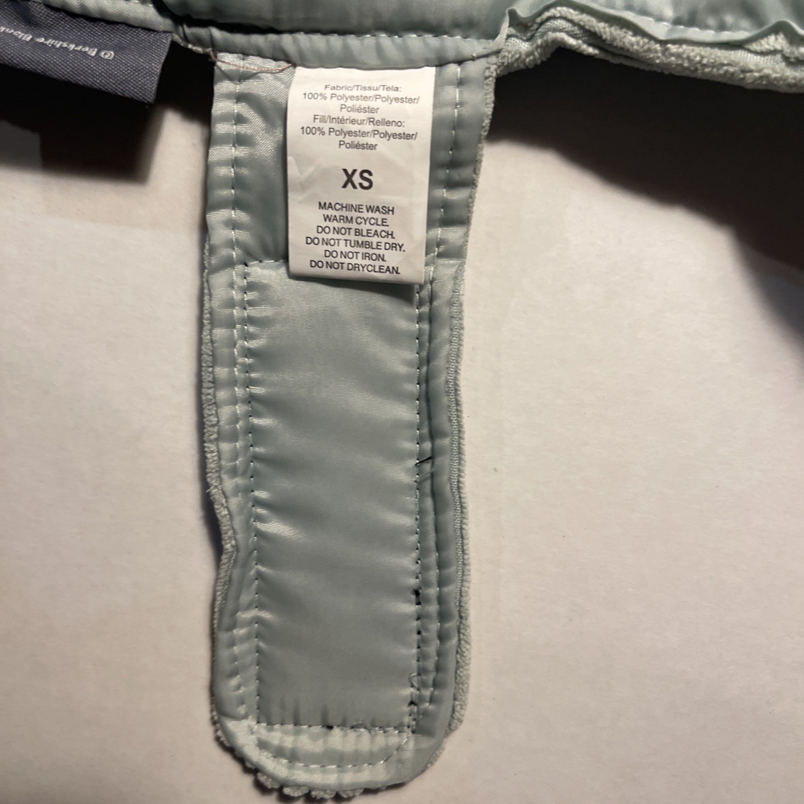 Berkshire Pet Collection XTRA SMALL Spa Green Corduroy Dog Jacket / Coat