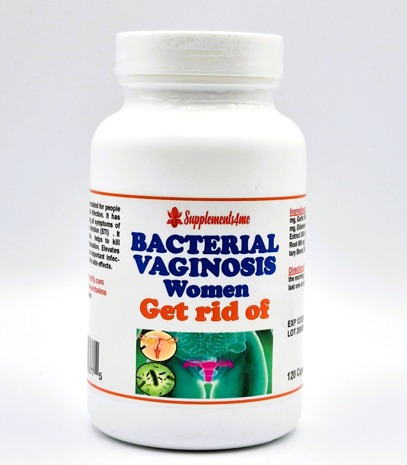 NATURAL HERBS FOR BACTERIAL VAGINOSIS IN FOR MEN & WOMEN – MADE IN USA