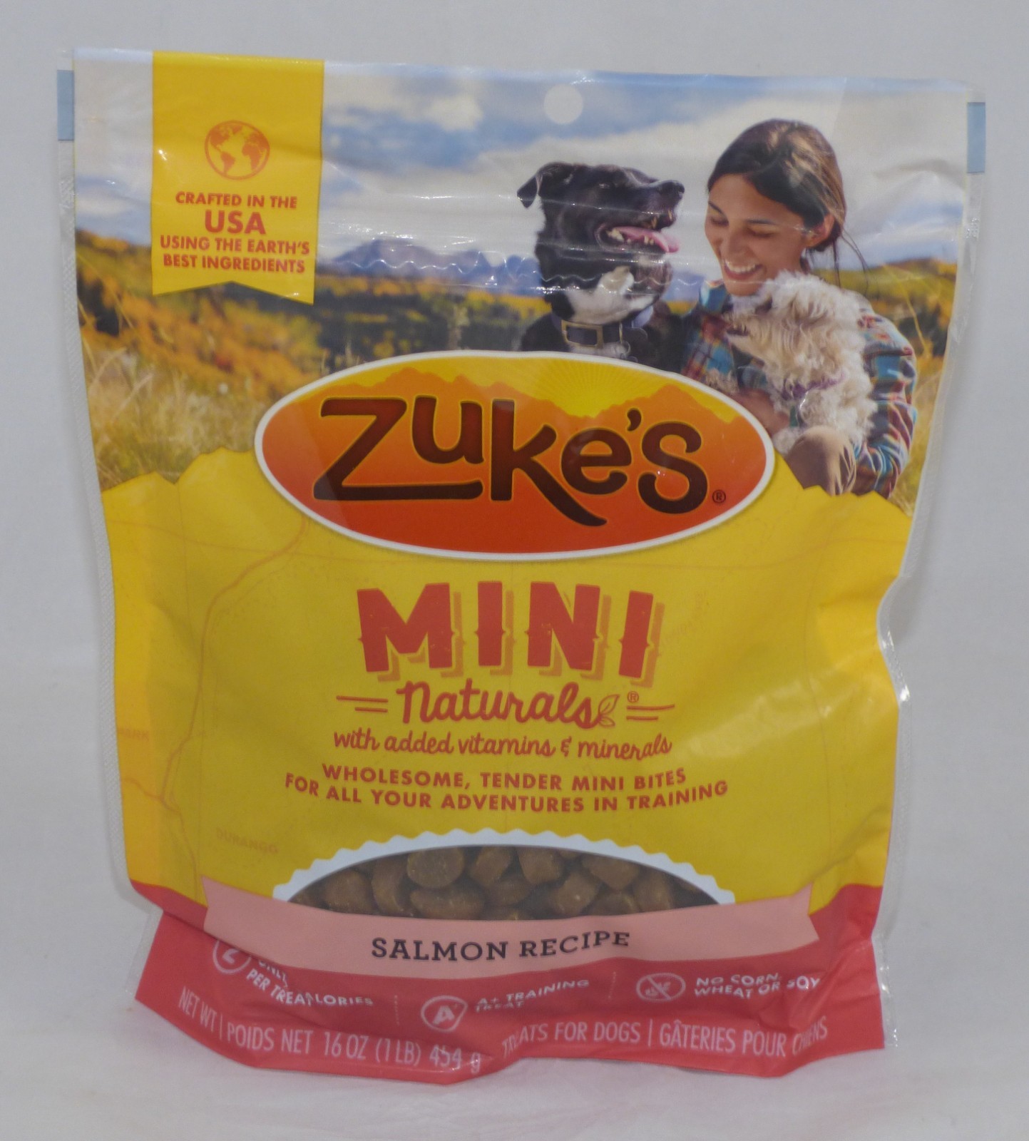 Zuke’s Mini Naturals Dog Training Treats Salmon Recipe Tender Bites – 16 oz.