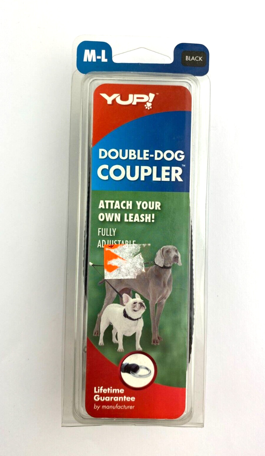 YUP Double Dog Coupler – FOR M/L Dogs – Adjustable