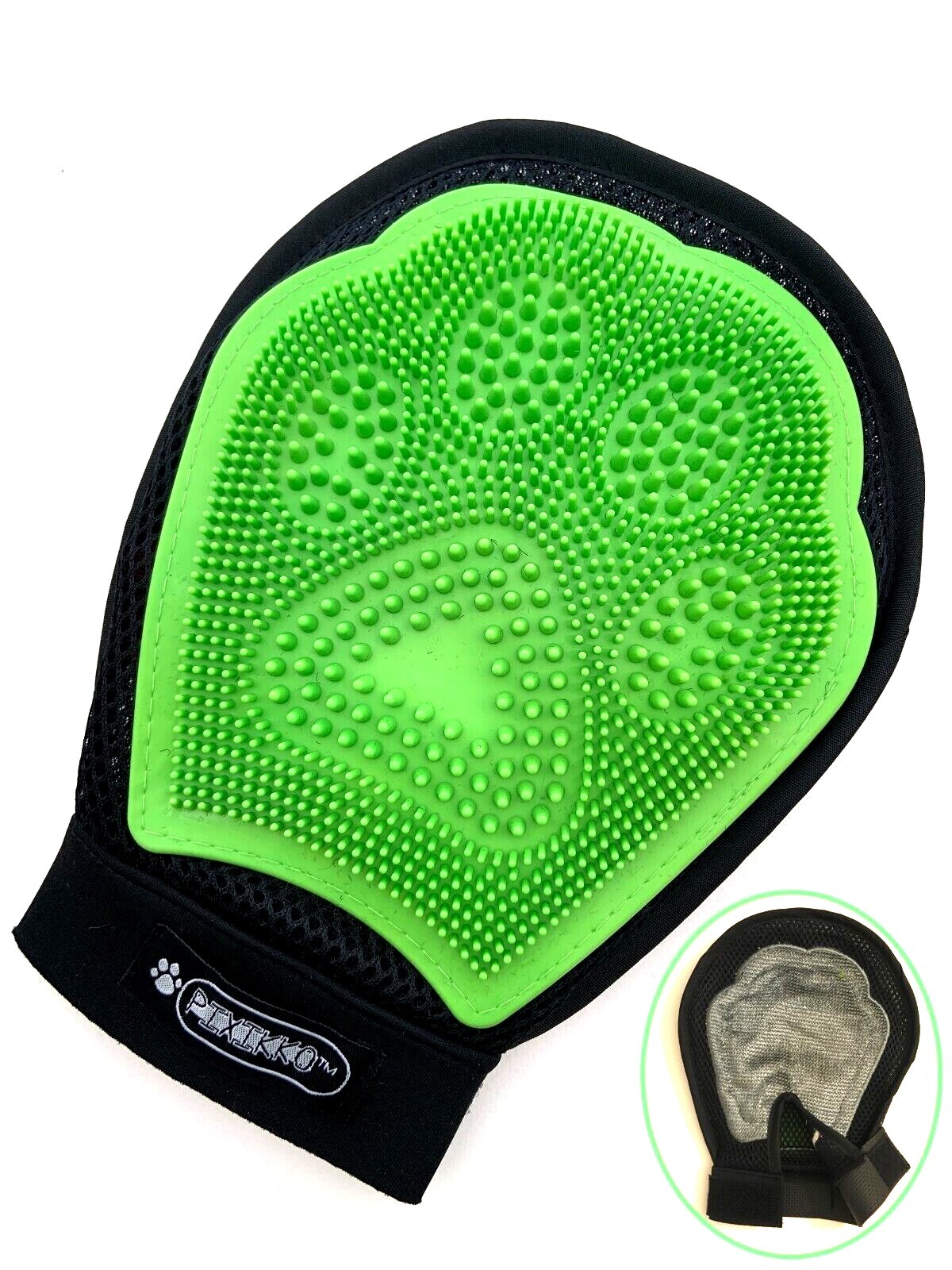 2-in-1 Pet Grooming Massage Glove Brush Comb Shedding Mitt Dog Cat Hair Remover