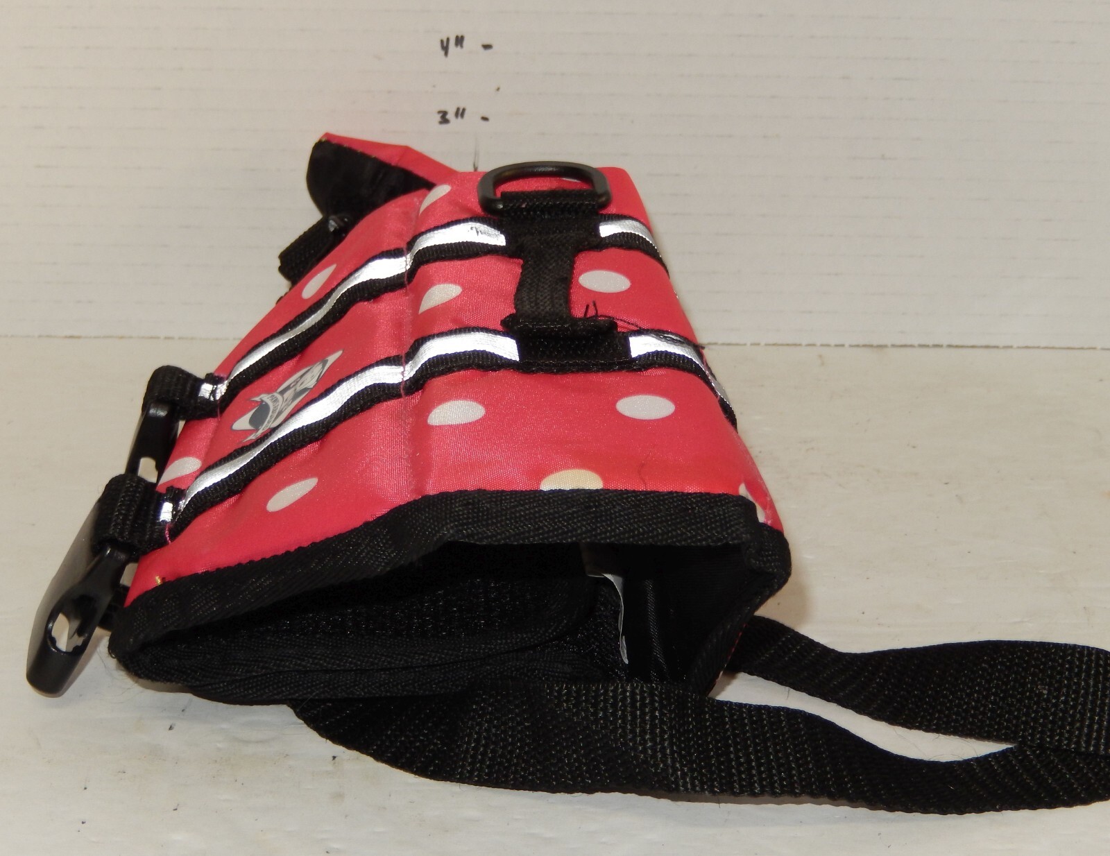 Paws aboard Dog Life Jacket Size XS Xtra Small Pink White