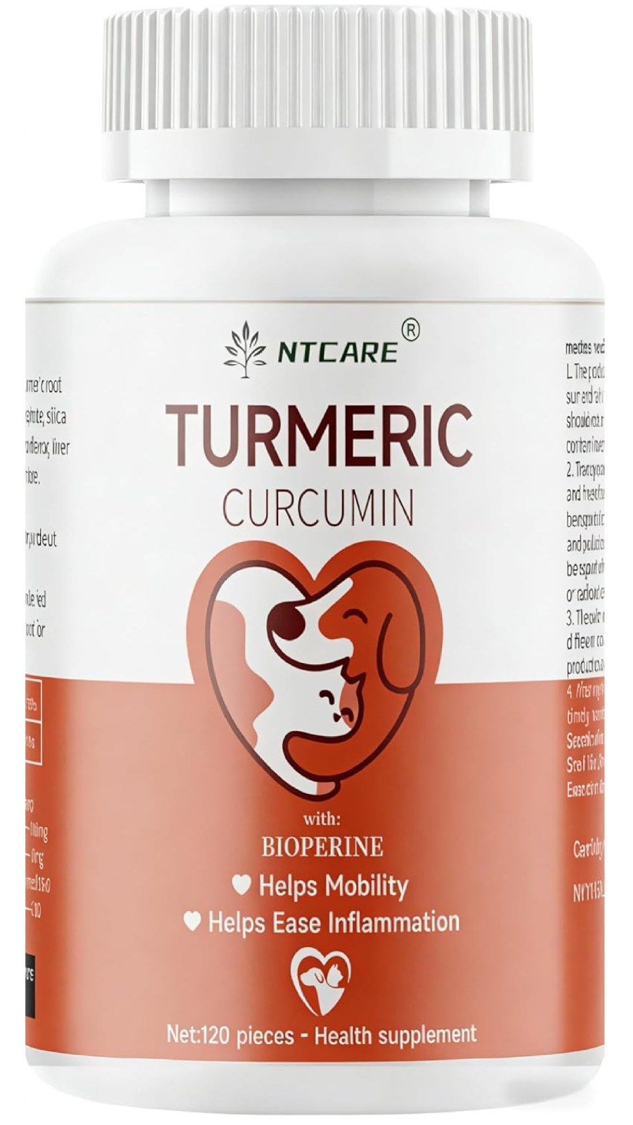 Turmeric for Dogs Anti Inflammatory Pain Relief -Dog Pain Relief-120 Chewable Ta