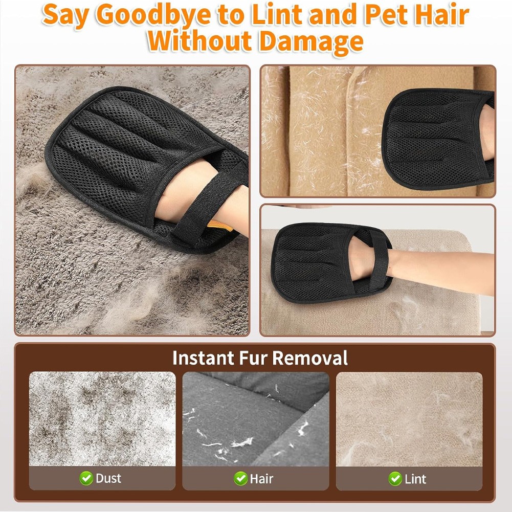 Glove Cat Grooming Gloves Cat Hair Remover 2025 New Pet Dog Hair Remover LOT
