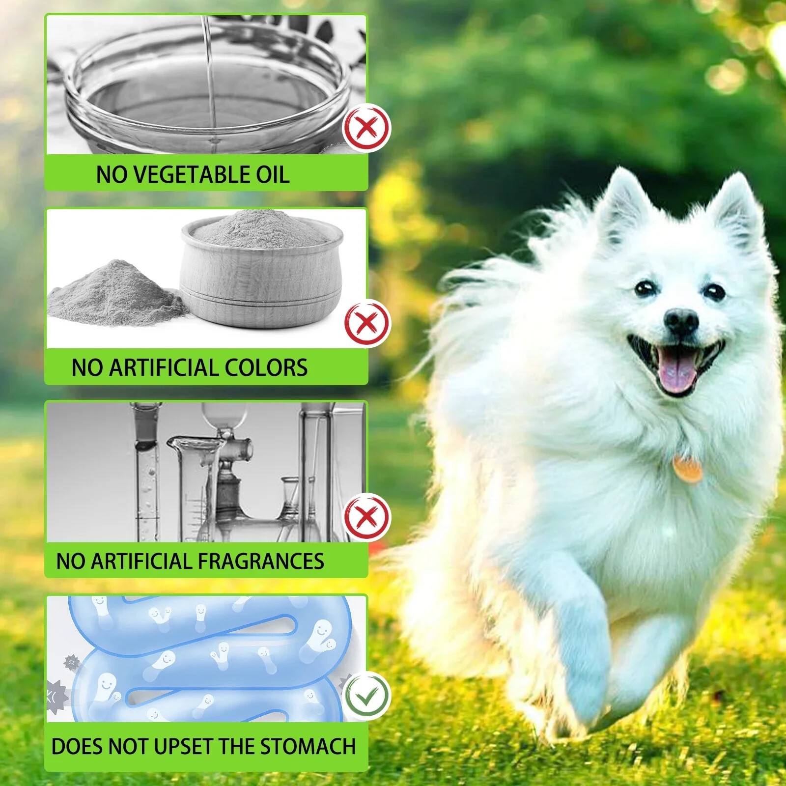 Probiotic for Dogs, Natural 3 in 1 Relieve Diarrhea, Supports Gut, Itchy Skin