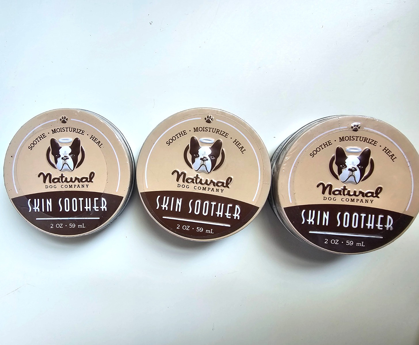 Natural Dog Company Skin Soother For Hot Spots Rashes Dry Skin 2oz 3 Pack