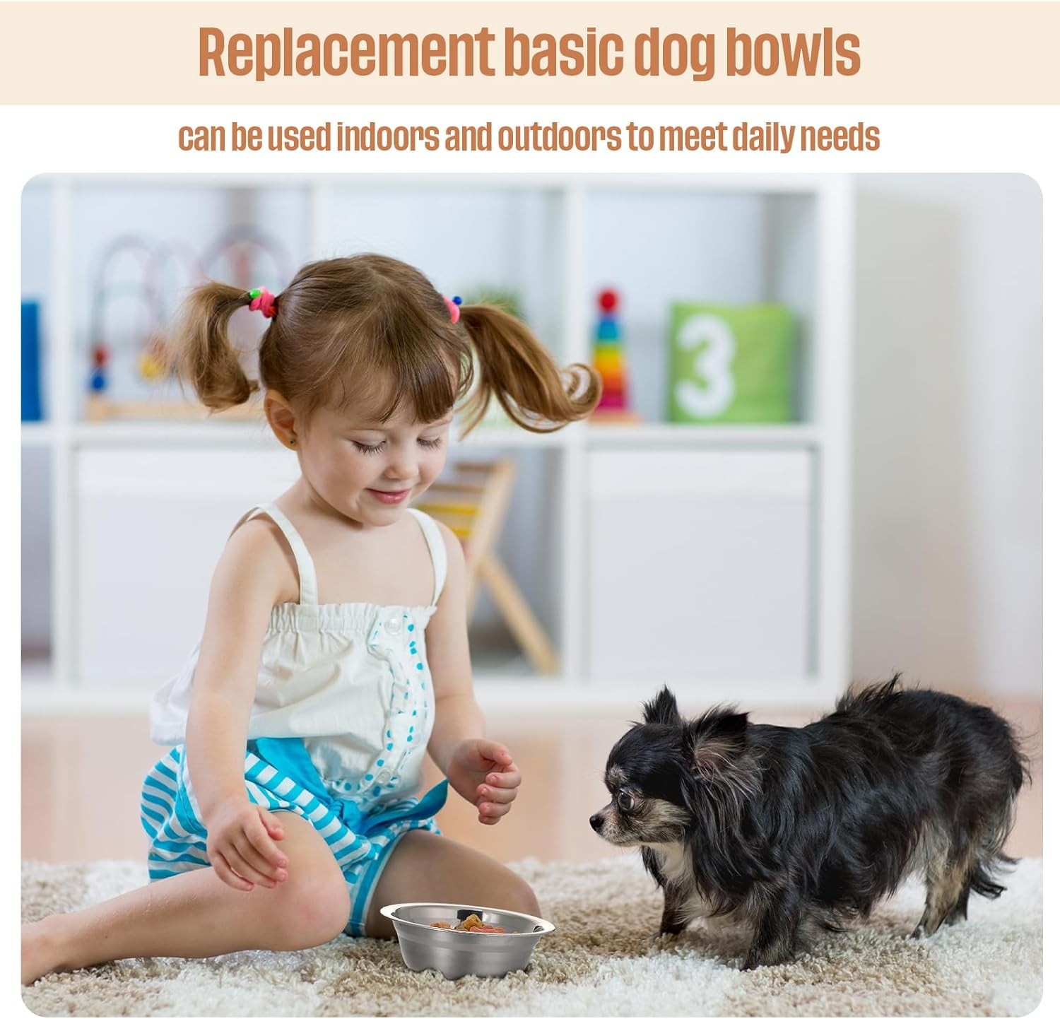 Zhehao 30 Pcs Stainless Steel Dog Bowls Bulk 10 oz, as shown in the picture