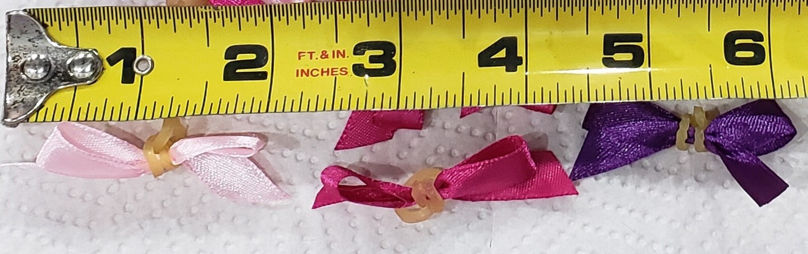 Lot of 60 Solid Color Dog Bows for Ears. Topknots, Collars-Approx. 1 1/2″ Wide