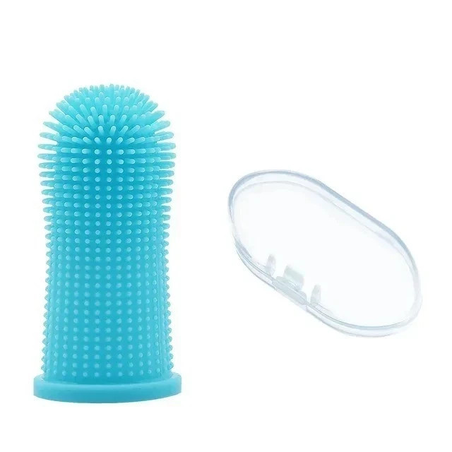 Soft Silicone Finger Toothbrush for Dogs & Cats Dental Care Breath Cleaning Tool