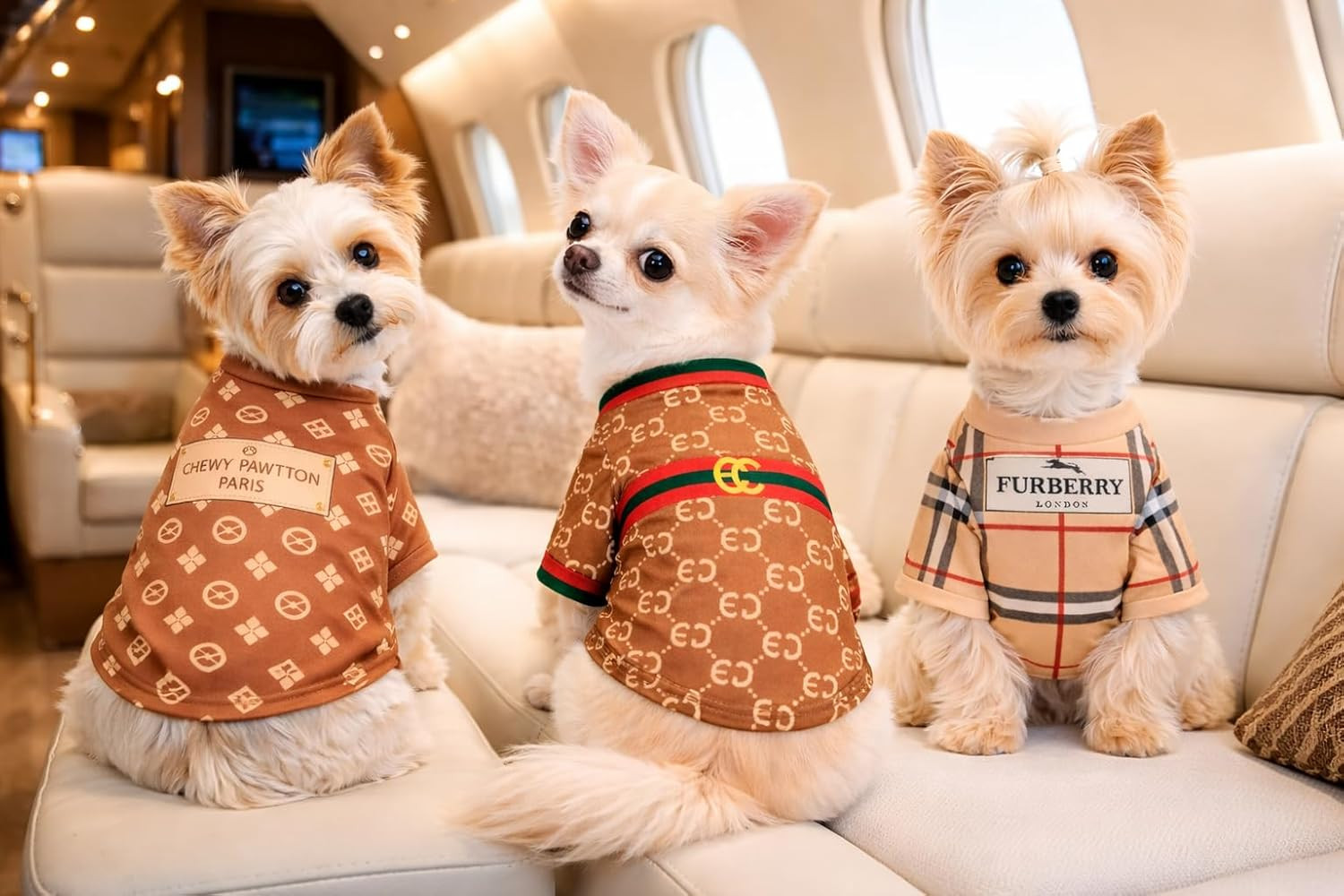 Luxury Designer Dog T Shirt – Trendy Puppy Clothes for Small Dogs, Fashion Pet T
