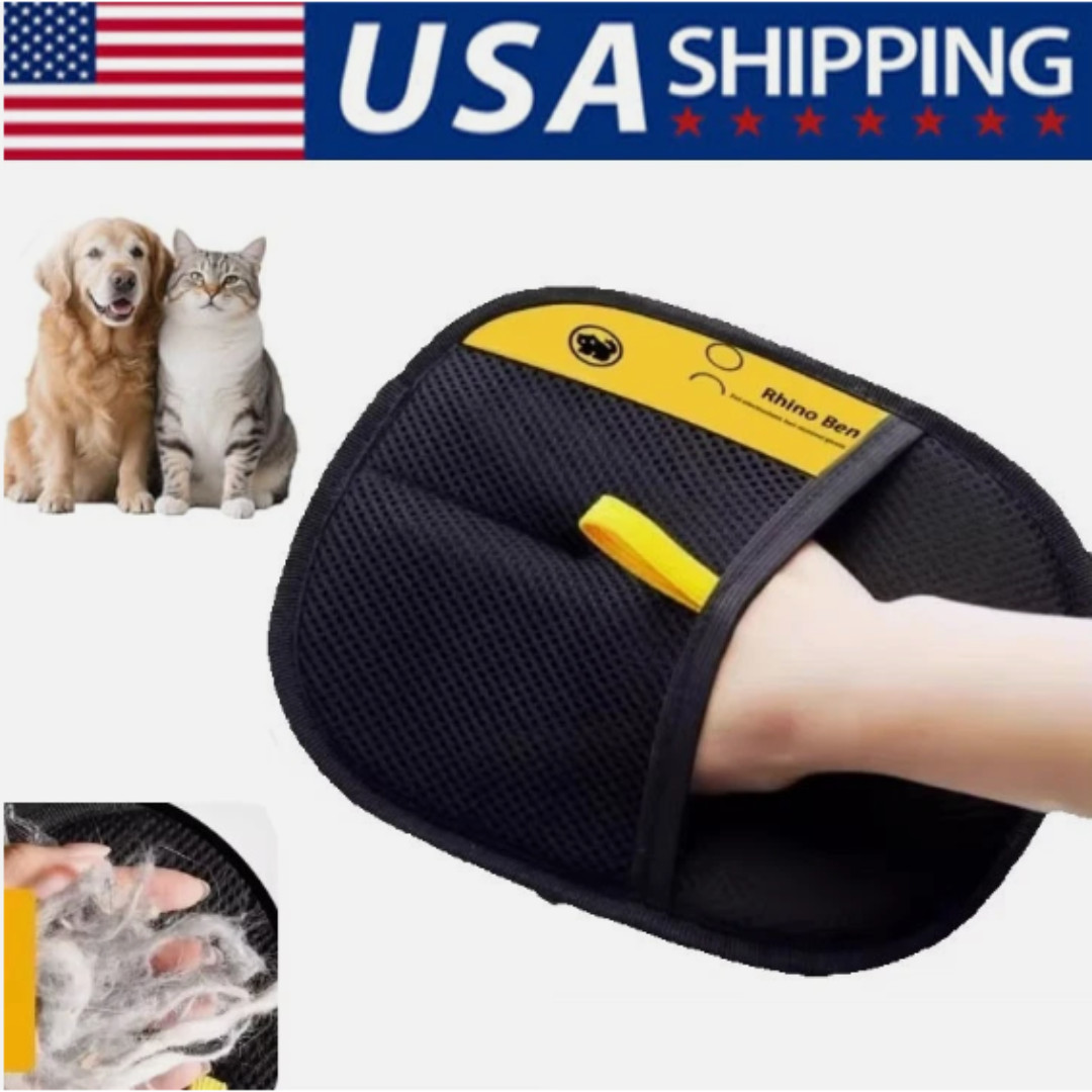 2-Pack Glove Cat Grooming Gloves Cat Hair Remover 2025 New Pet Dog Hair Remover