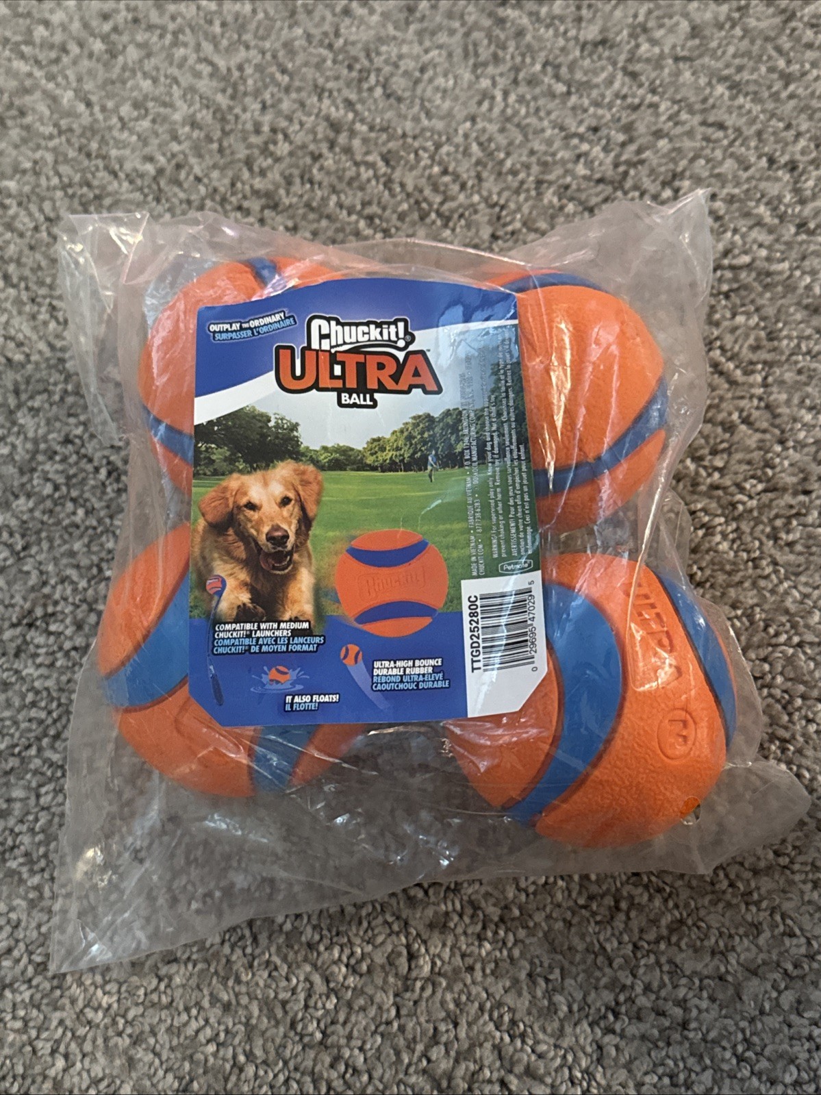 Durable Floating Fetch Balls for Medium Dogs – High Bounce & 2.5 Inches (4 Pack)