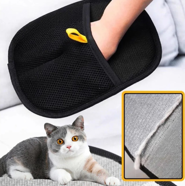 1 pc Pet Grooming Glove Hair Remover Brush for Dogs & Cats Furniture Clean