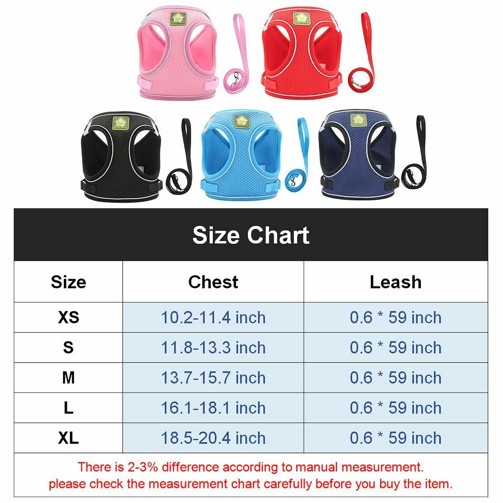 Adjustable No Pull Dog Pet Harness Control Vest Dogs Reflective XS S M L XL Hot