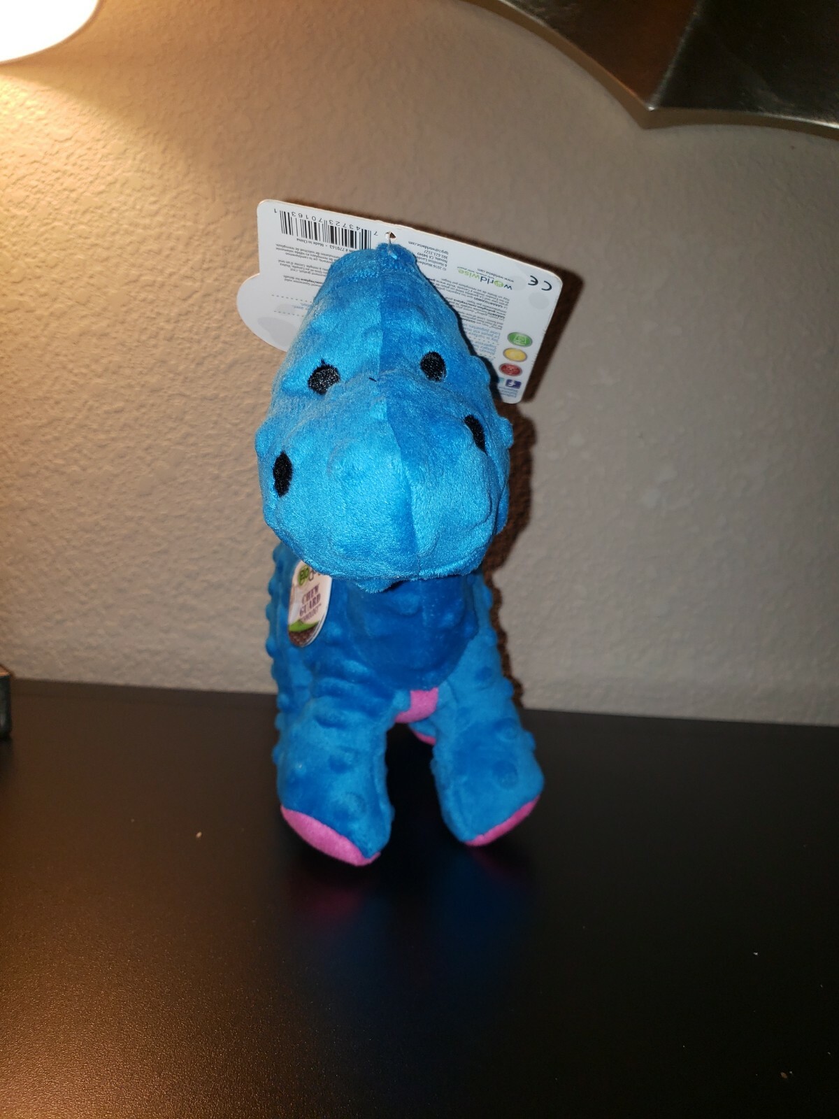 GoDog Dinos Bruto Blue with Chew Guard, Large