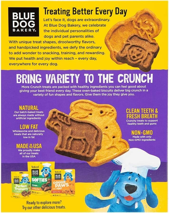 Blue Dog Bakery Natural Dog Treats-18oz Box, 1 Box