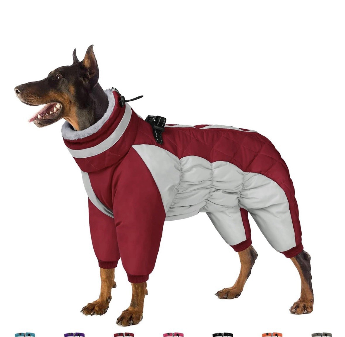 NWT SUNFURA Full Body Warm Fleece Interior Winter Dog Coat Jacket Small Dog Size