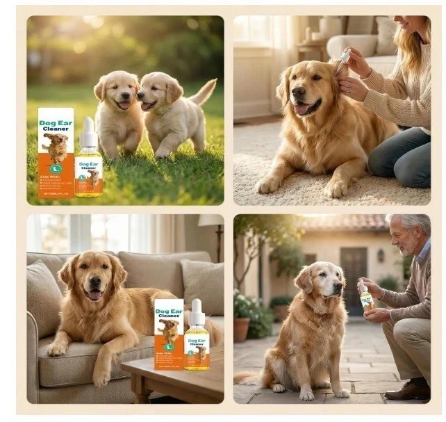 Pup Labs Ear Clear, Natural Dog Ear Cleaner and Infection Treatment for Dogs NEW