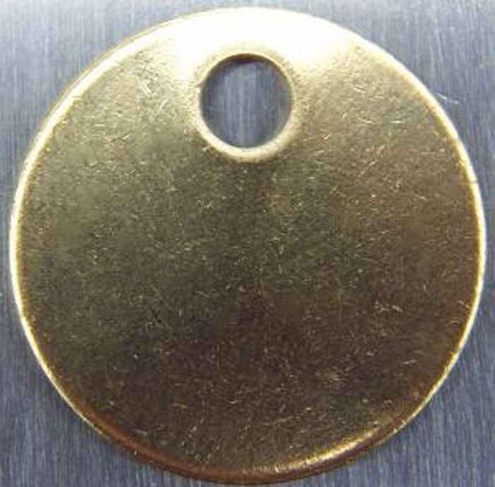 Round Blank Brass ID tags Pets Keys Tools Valves 1″,1-1/4″,1-1/2″,2″ Made in USA