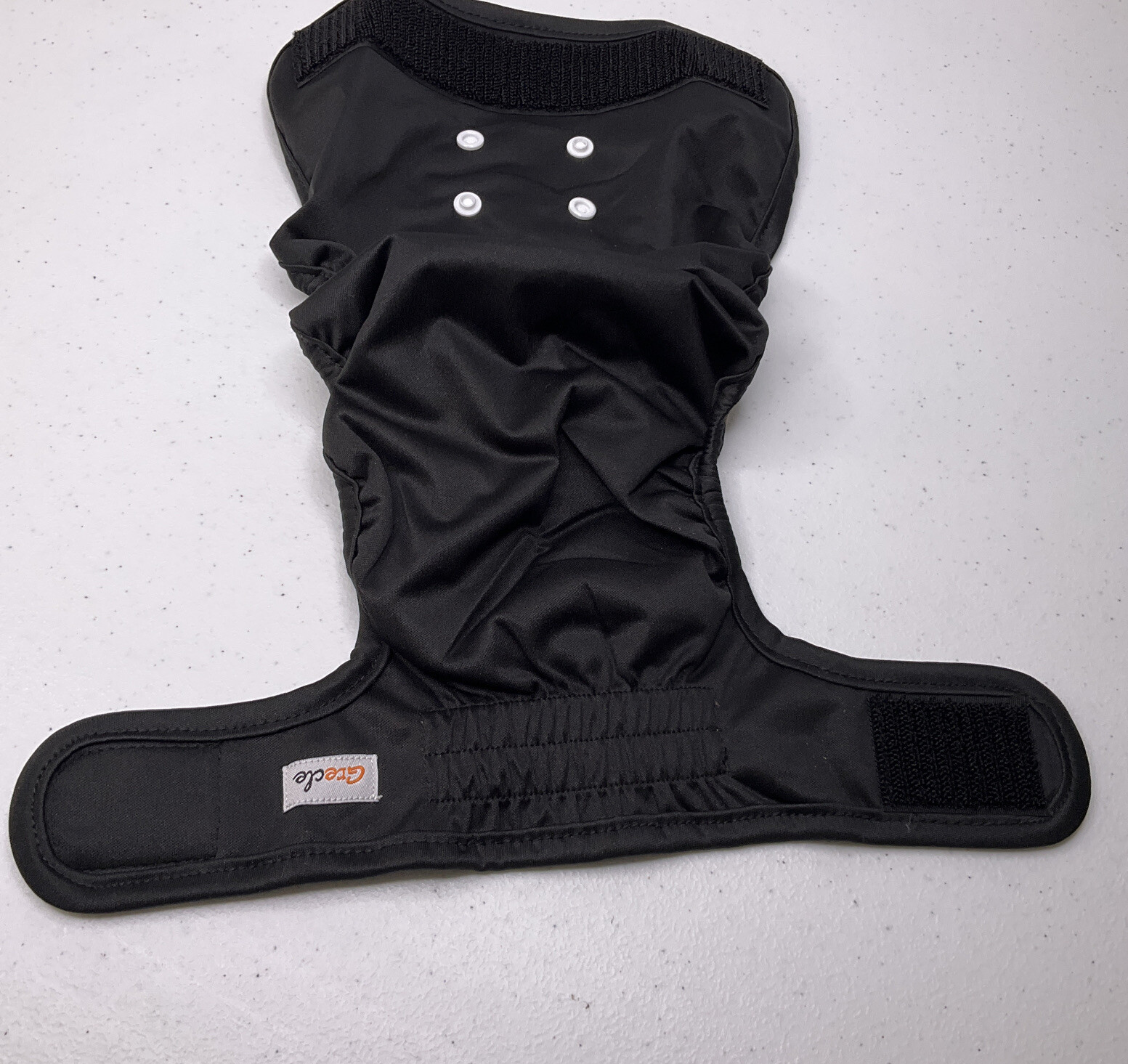 Grecle Pet Diaper Washable Reusable High Absorbency Black Sz Medium (1)