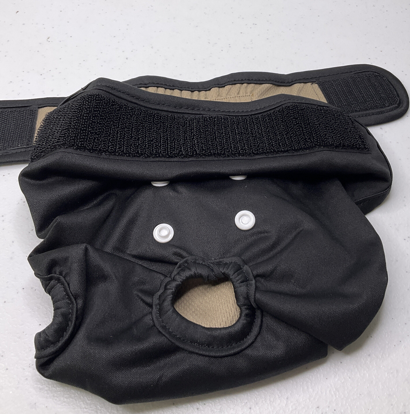 Grecle Pet Diaper Washable Reusable High Absorbency Black Sz Medium (1)
