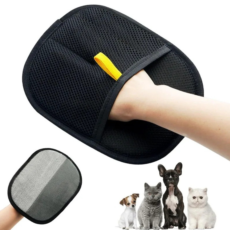 1 pc Pet Grooming Glove Hair Remover Brush for Dogs & Cats Furniture Clean