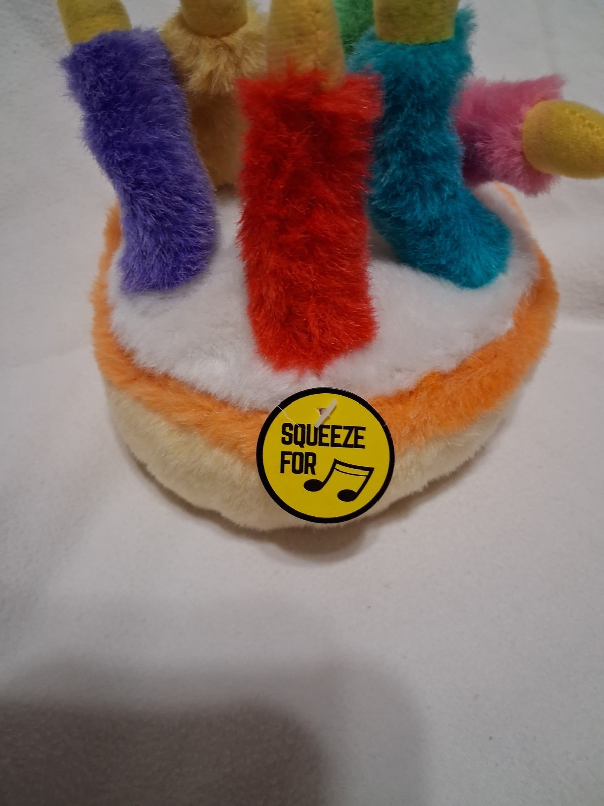 Multipet Birthday Cake Plush Dog Sound Toy Plays – HAPPY BIRTHDAY – Music Song