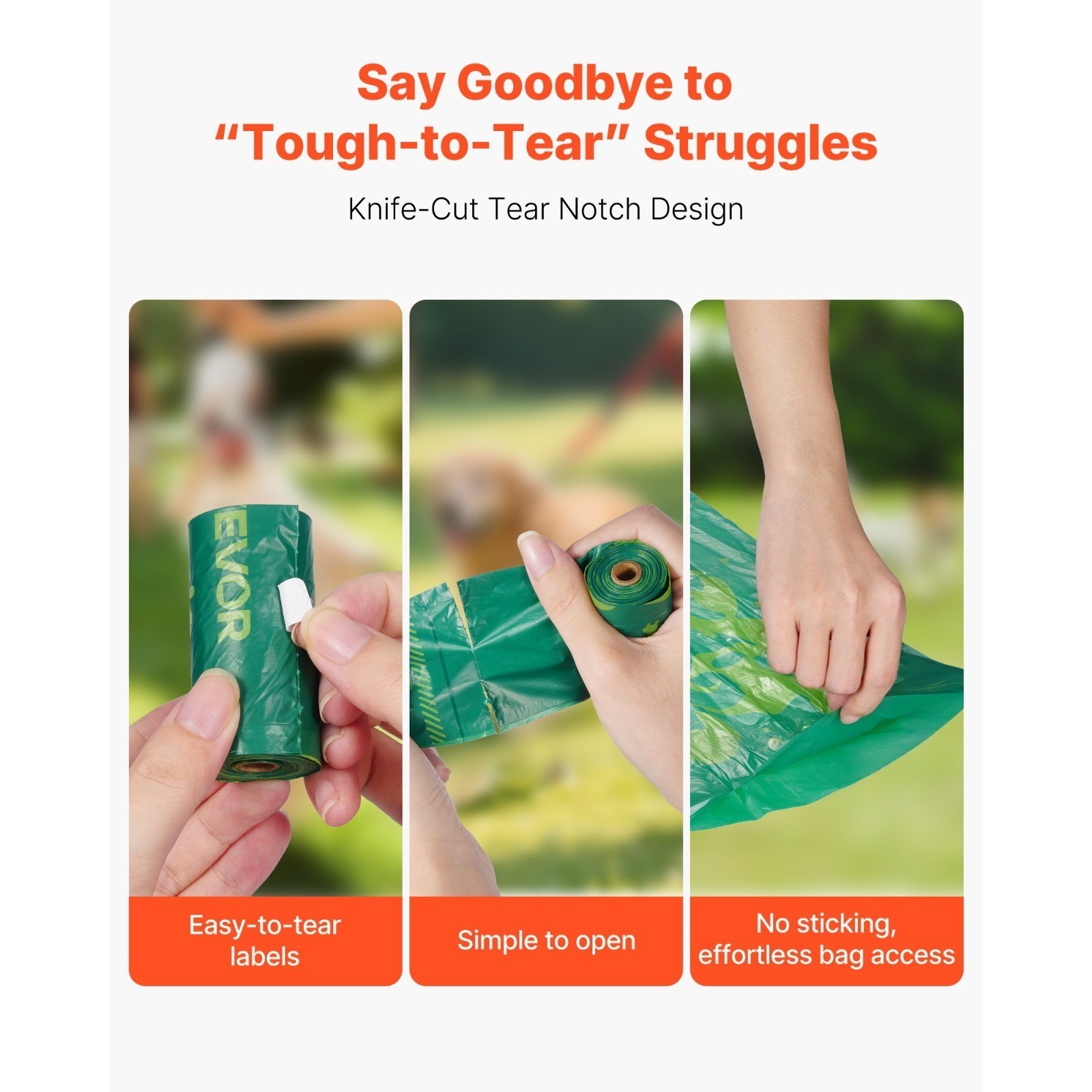 270ct Dog Poop Bags 13x9in, Thick Leak-Proof Pet Waste Refills, Biodegradable